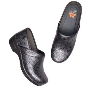Dr. Scholl's Metallic Black Slip-On Clogs